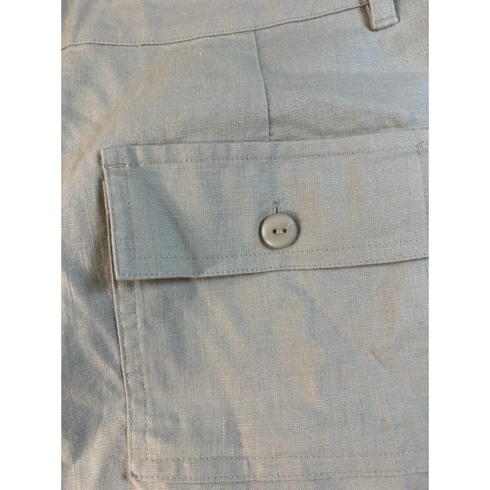 Falls Creek Linen Blend Shorts Womens 10 (32x6) Outdoor Camp Hiking Casual NEW